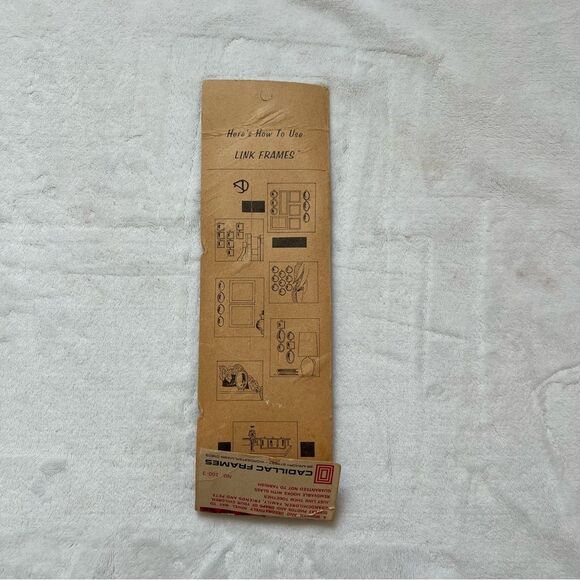 Vintage Cadillac link picture frames. Mini frames. Embroidery cross stitch. - Picture 2 of 2